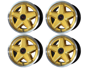 speedART 18 英寸 ATS 风格单体和盖轮组金色。保时捷 964 / 993 / 996 / 997.1 / 986 / 987 / 928